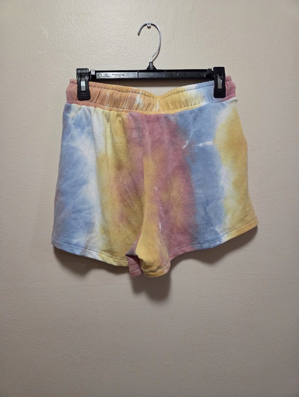 White Birch Pastel Tie-Dye Crewneck Sweatshirt/Shorts Set - Women's Size M - Picture 6 of 7